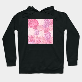 Pink Floral Pattern Hoodie